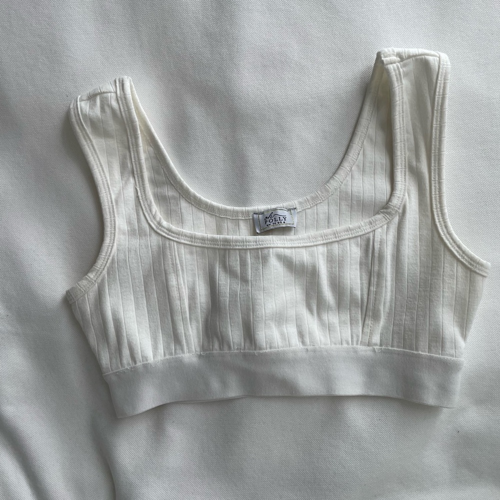 Oh Polly White Crop Top - size 6
